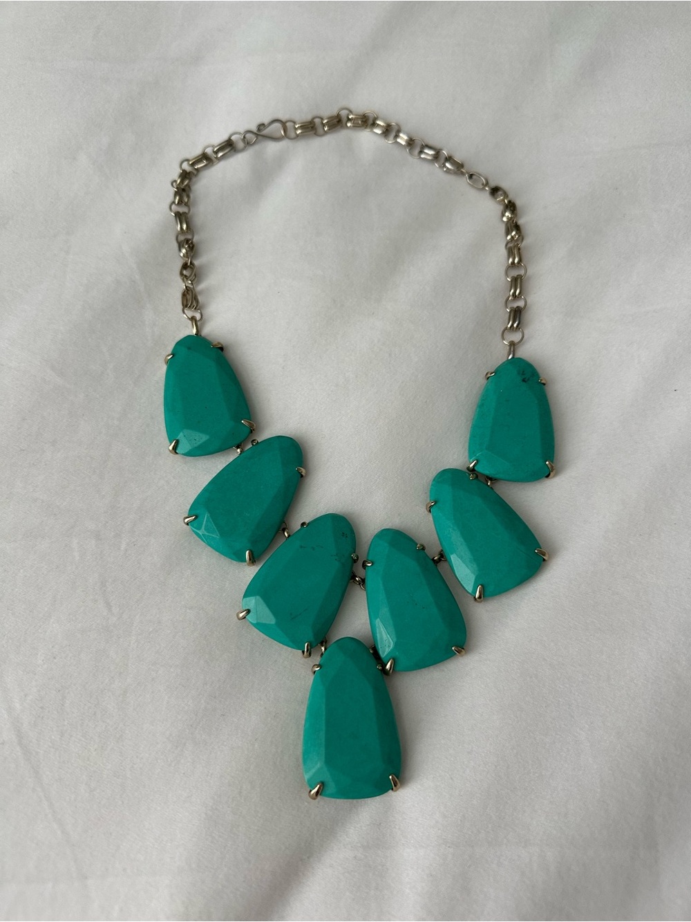 Kendra Scott Teal Stone Statement Necklace